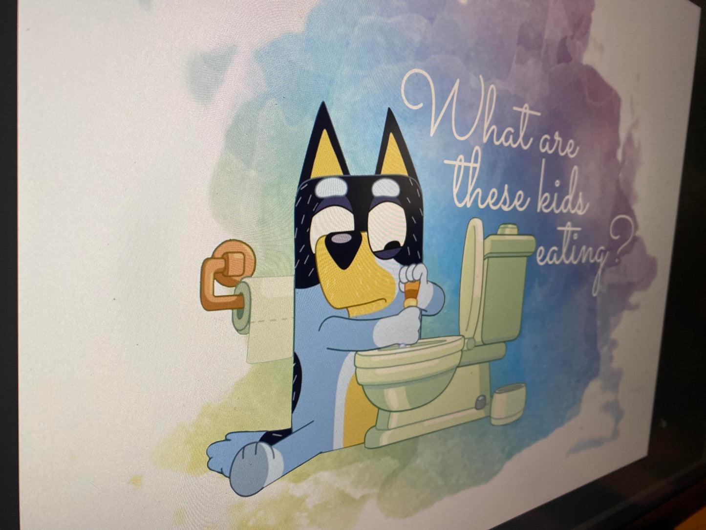 Blue Dog Bathroom Digital prints