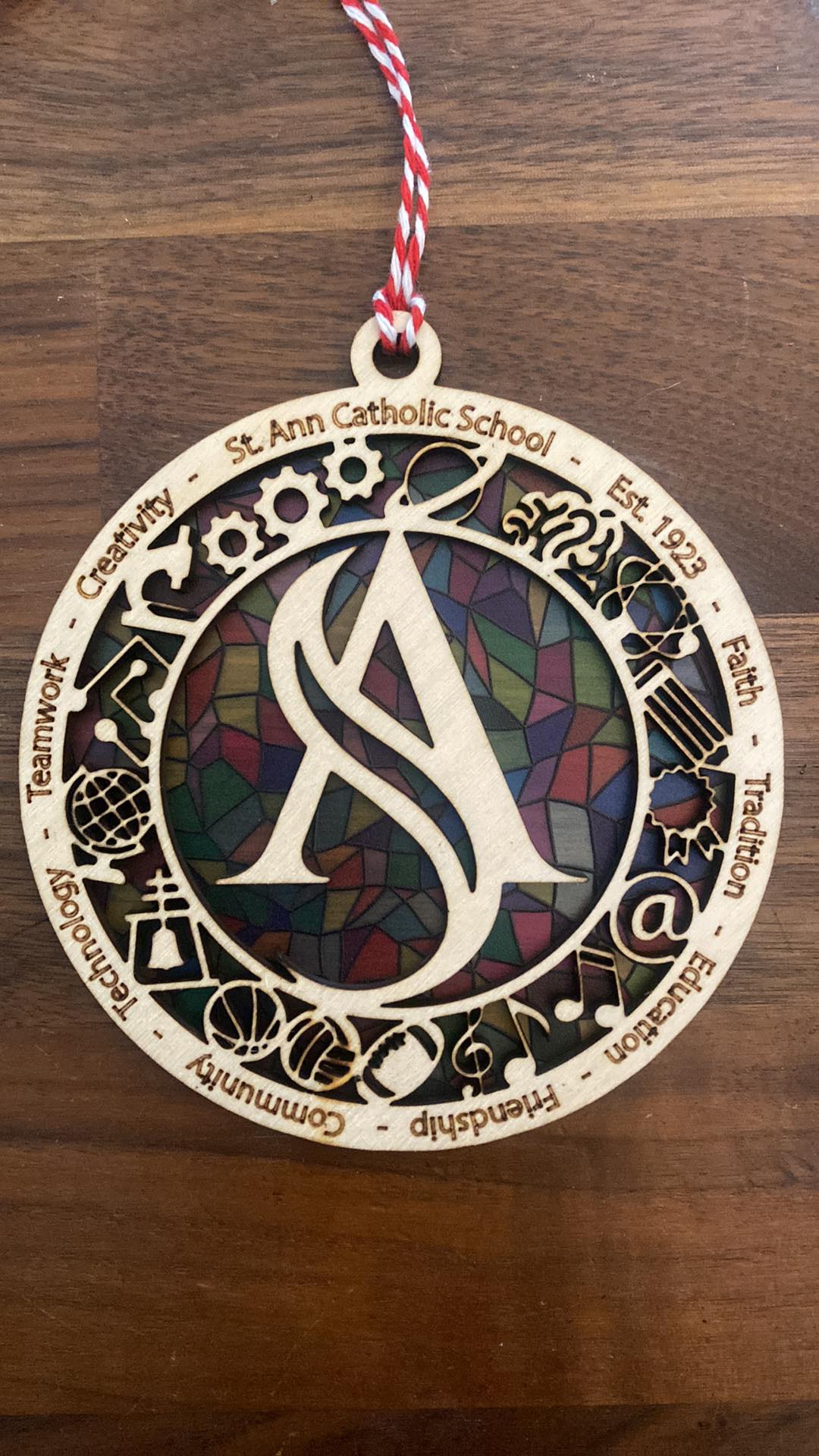 School Spirit Sun Catcher
