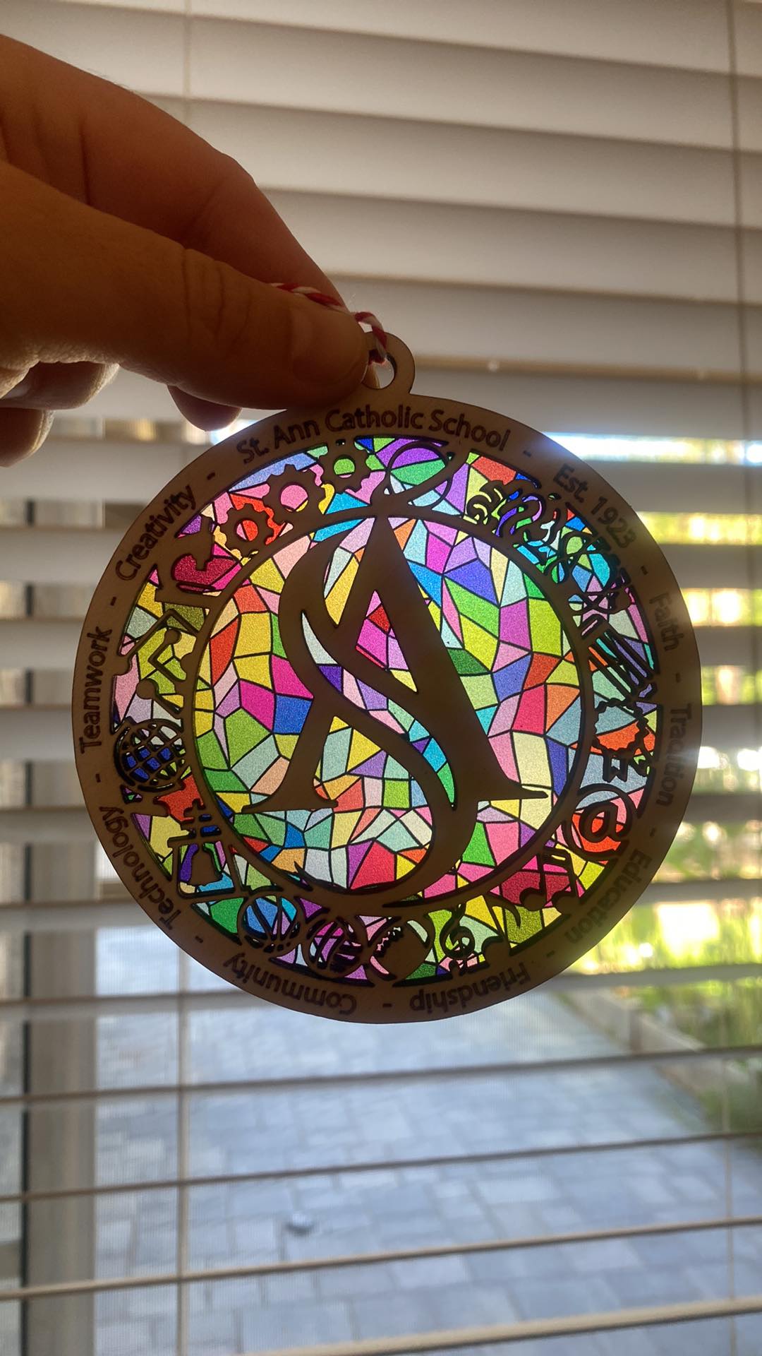 School Spirit Sun Catcher