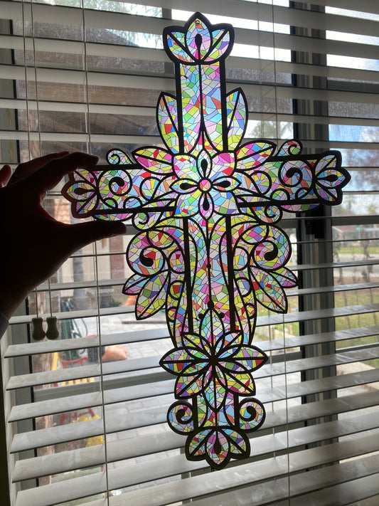 Sun catcher cross
