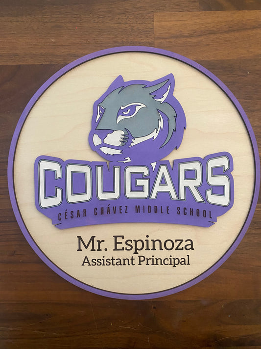 School Logo Sign