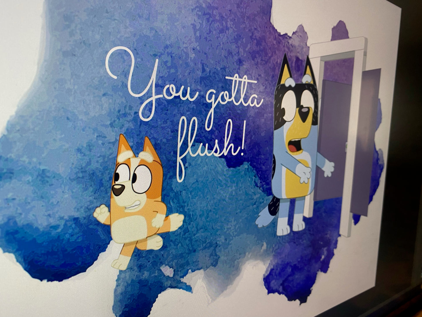 Blue Dog Bathroom Digital prints