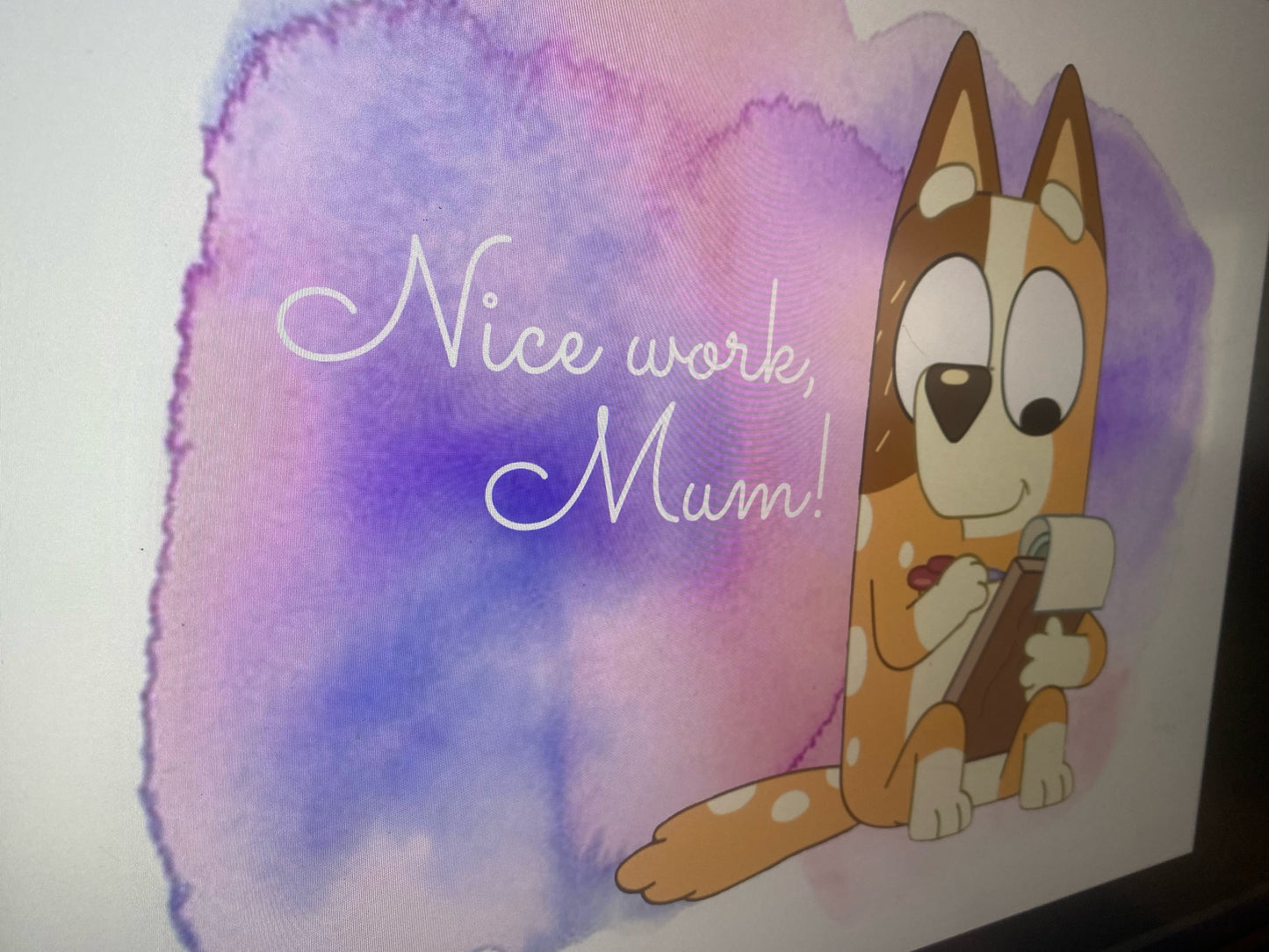 Blue Mom Print