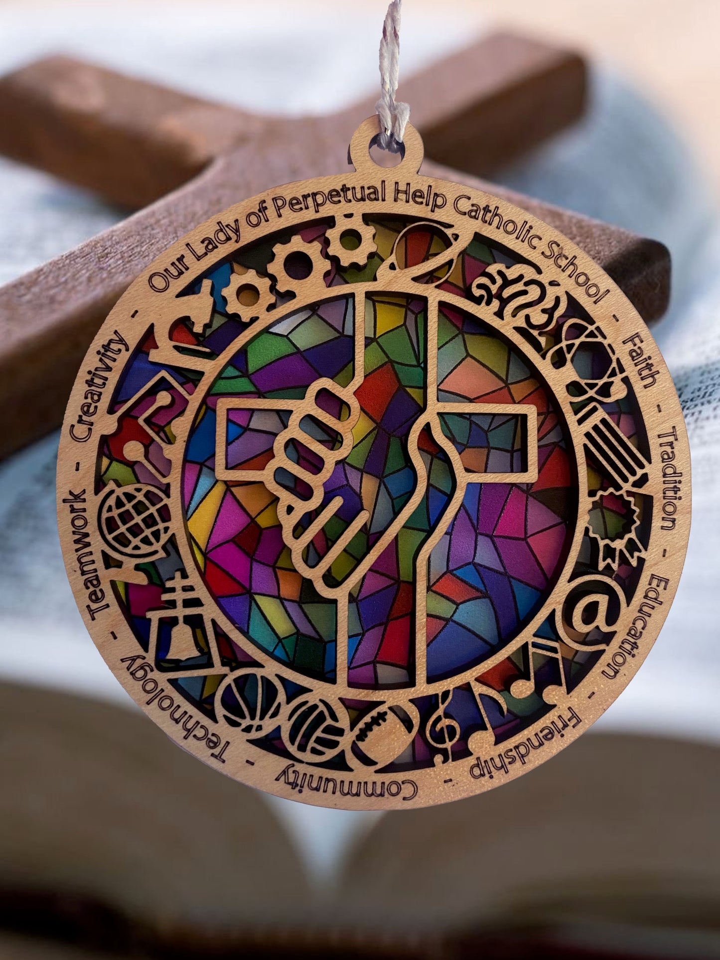 School Spirit Sun Catcher