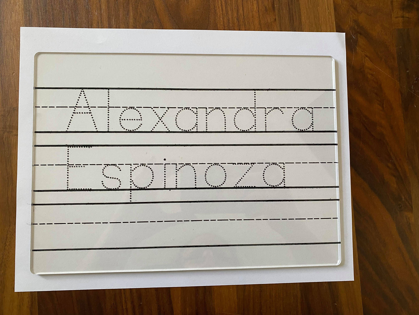 Name Trace Board
