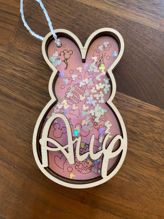 Glitter Shaker Easter Basket Tag
