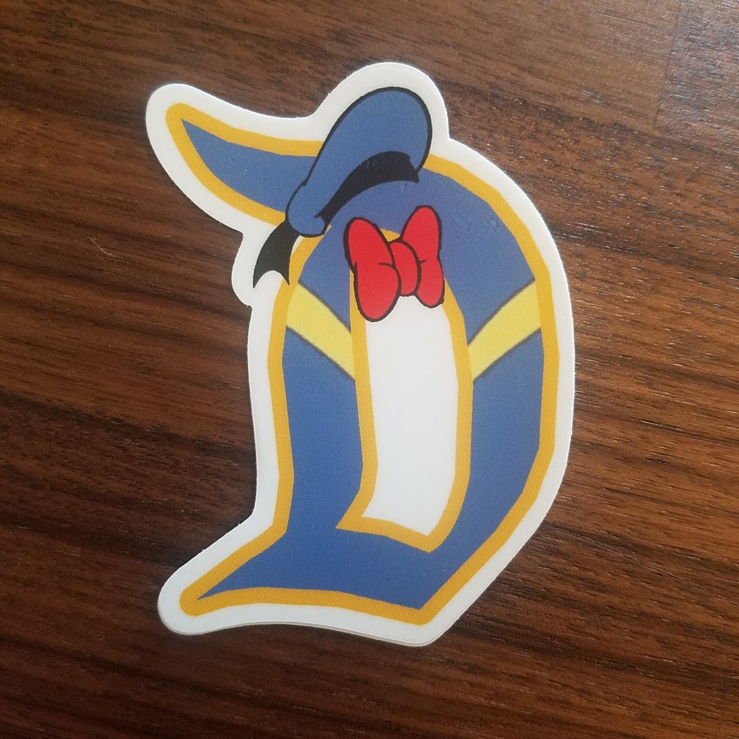 Duck D sticker