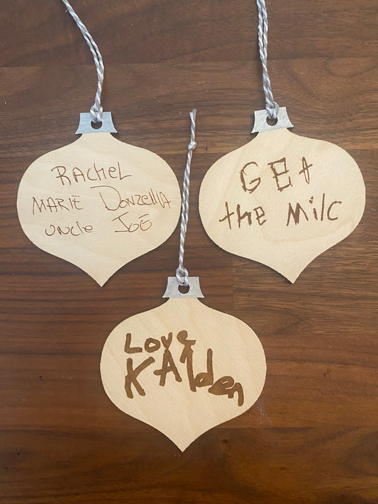 Handwriting ornament