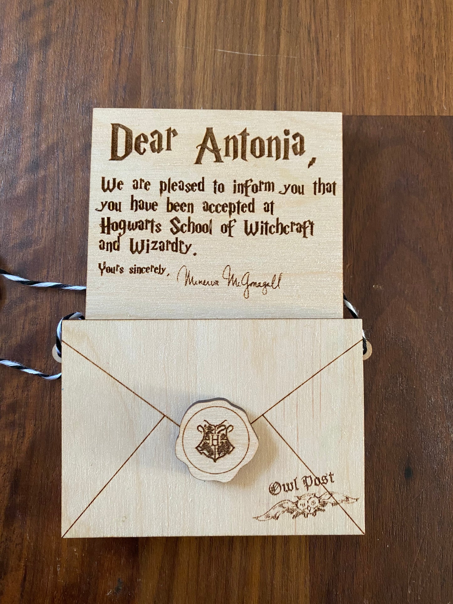 Acceptance Letter Ornament