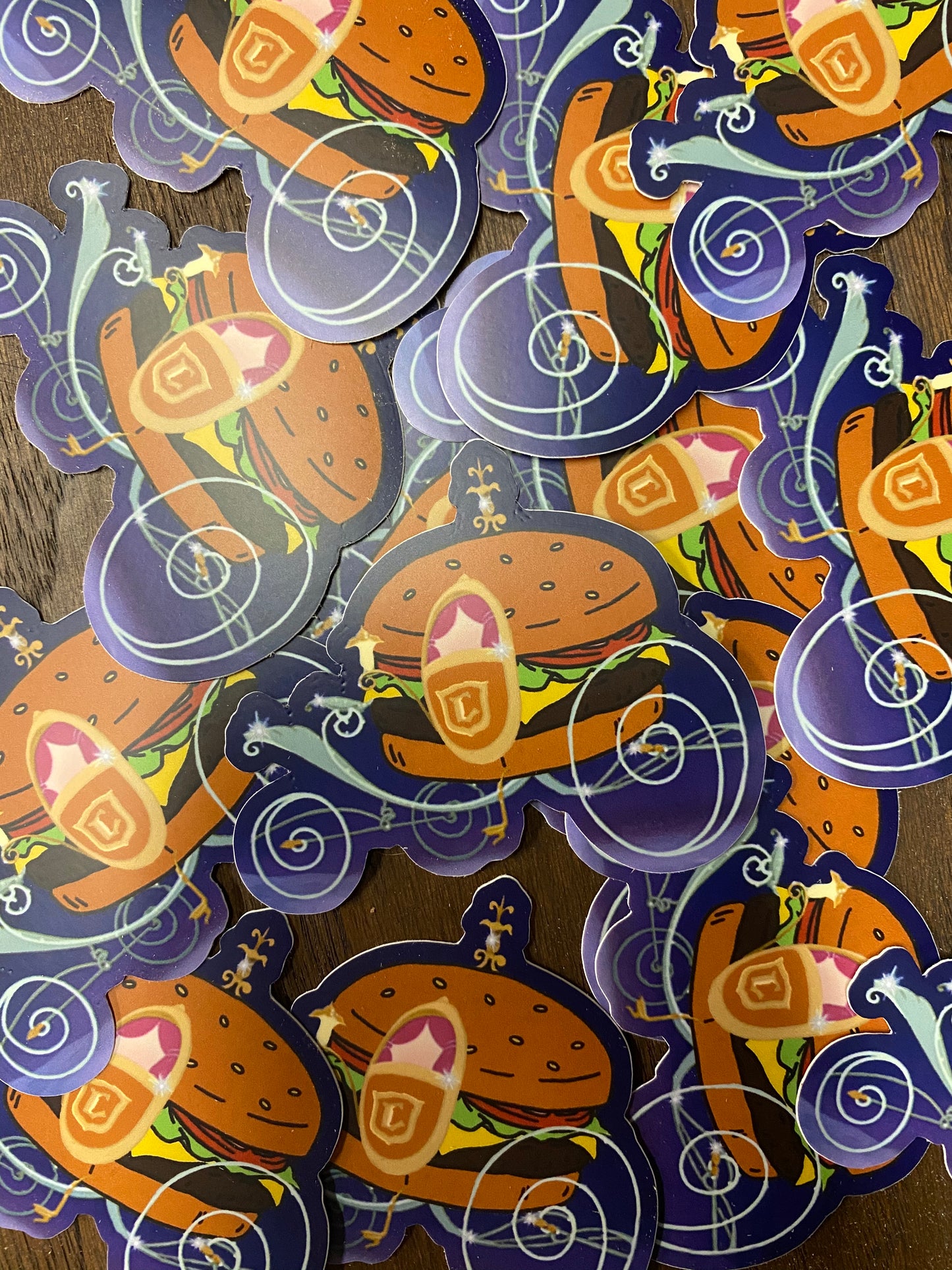 Burger Carriage Sticker