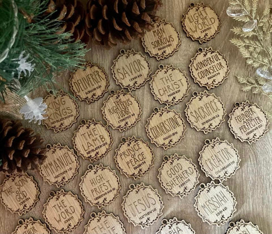 Jesus Names Ornaments