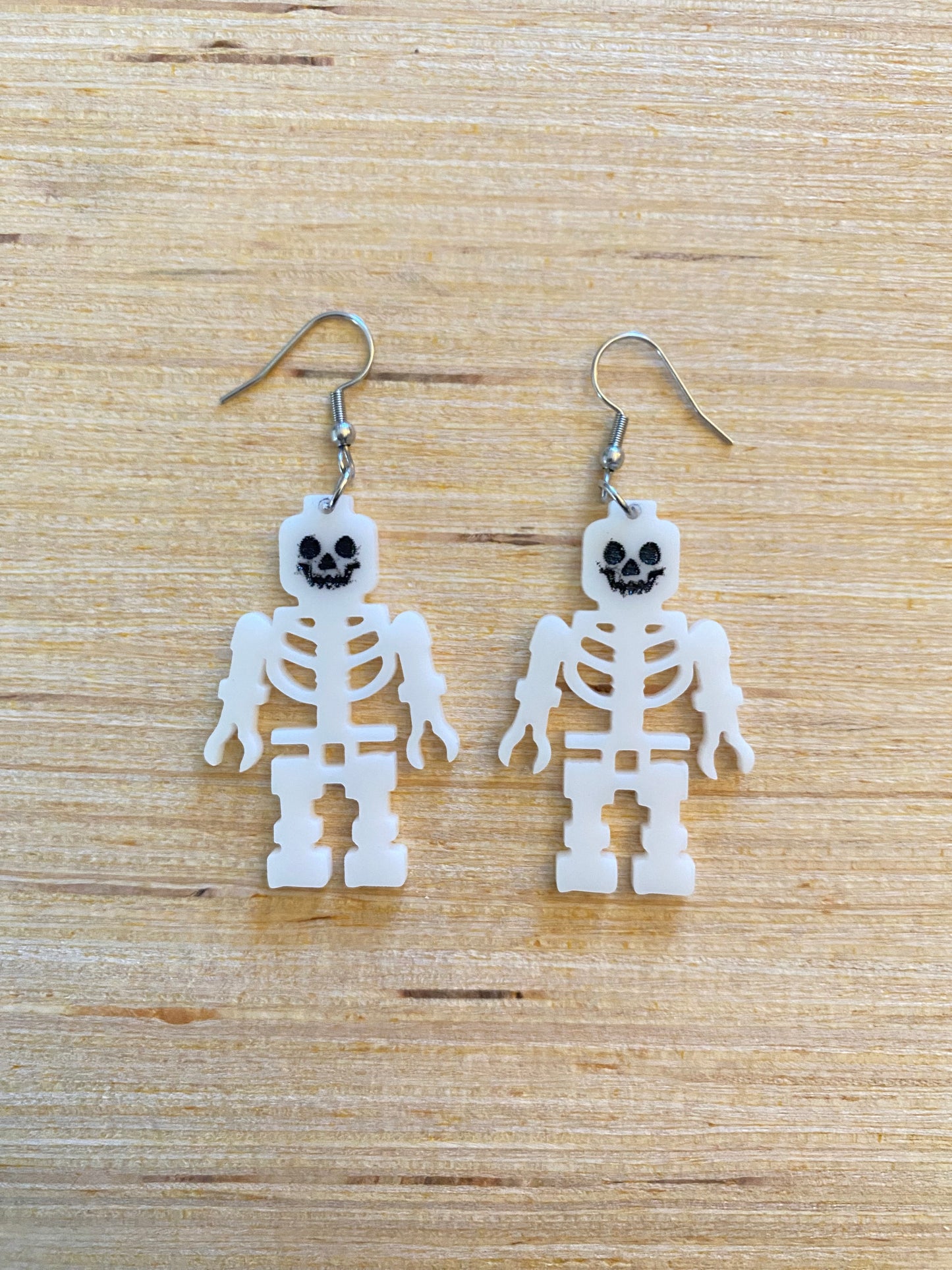 Brick Skeleton Earrings