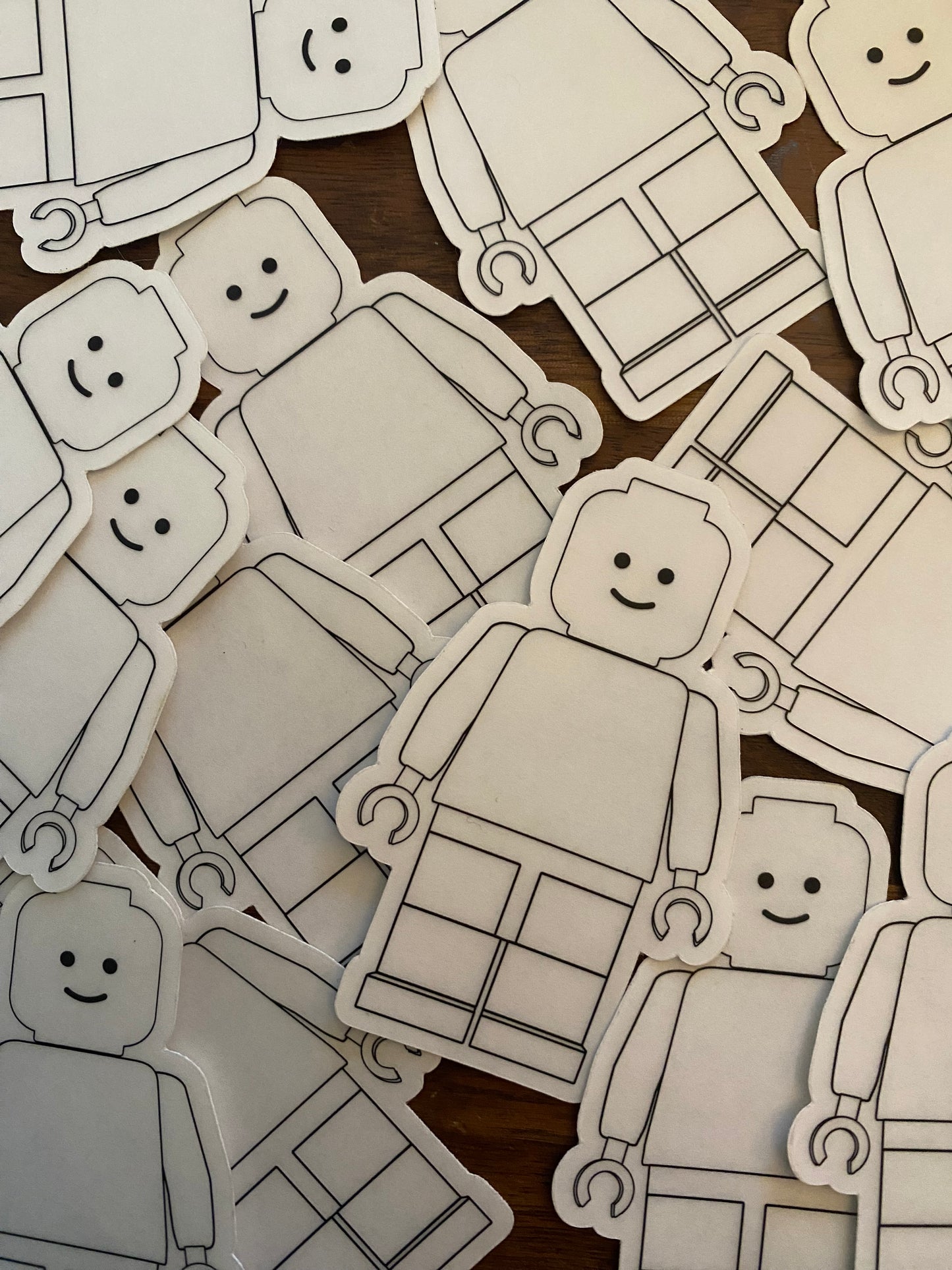 Clear Brick man sticker