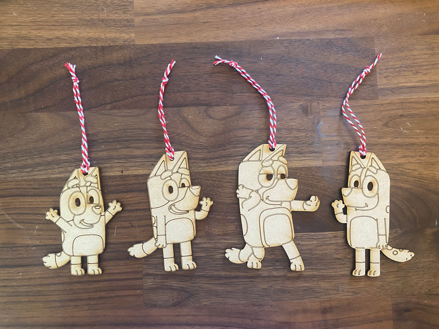 Bluey Ornament set