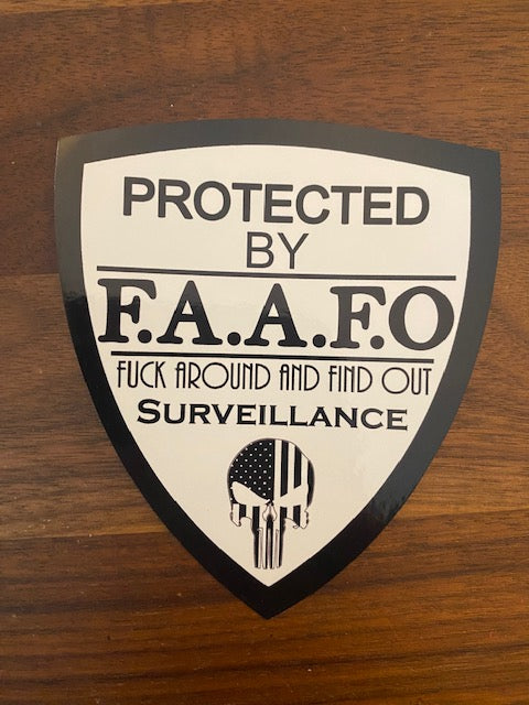 FAAFO Window Cling