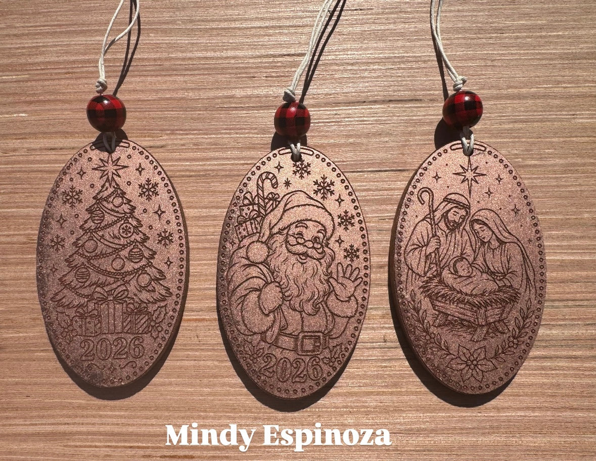 Pressed Penny Christmas Ornaments