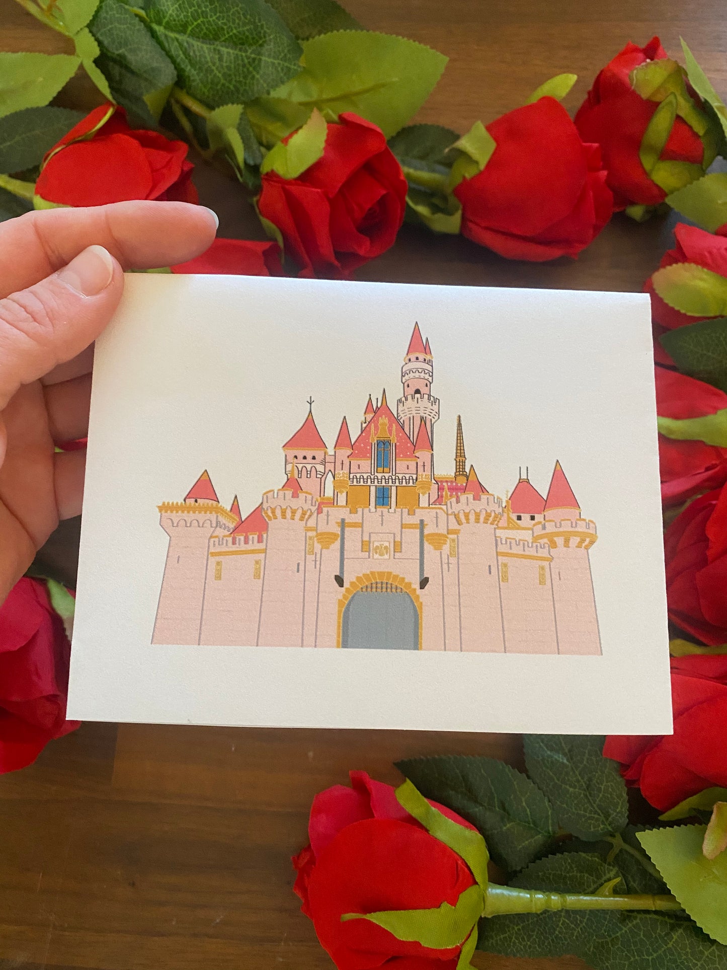 Printable Castle Valentine Card