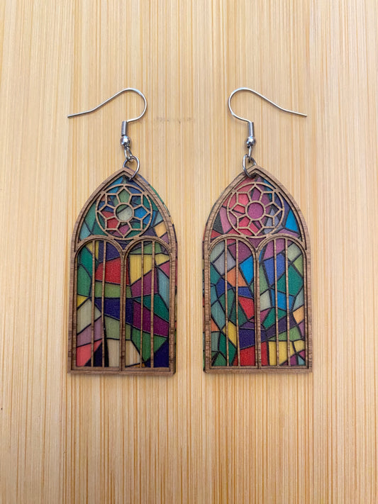 Stained Glass Window Earrings