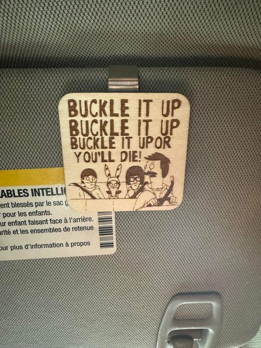 Buckle it up Visor Clip