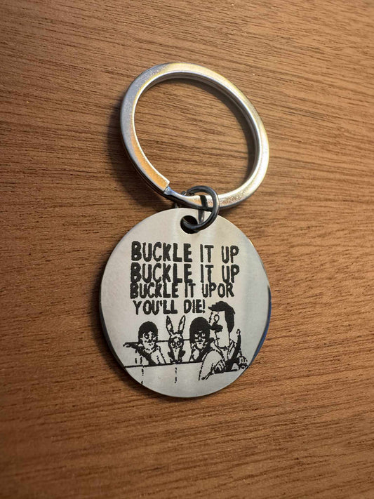 Buckle it up keychain