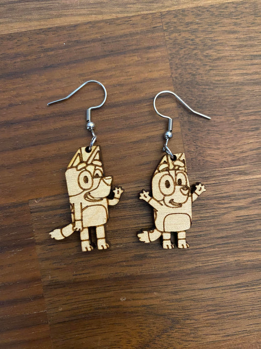 Bluey earrings