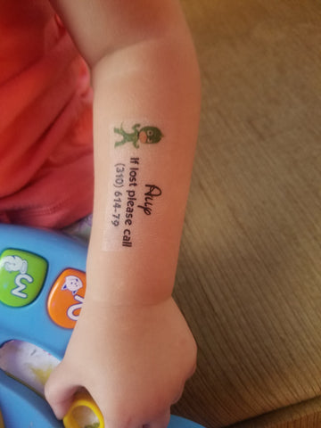 Child Safety Temporary tattoos
