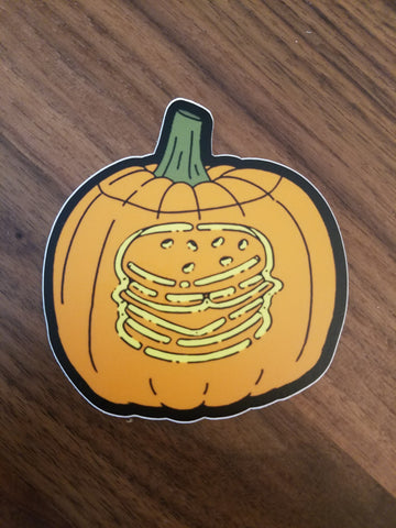Pumpkin Burger Sticker