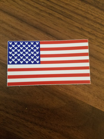 Mouse flag sticker