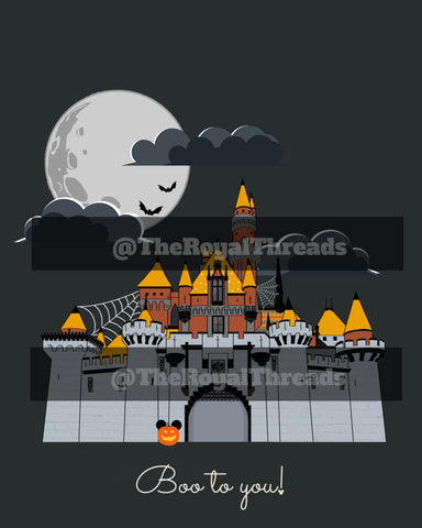 Halloween Castle Print