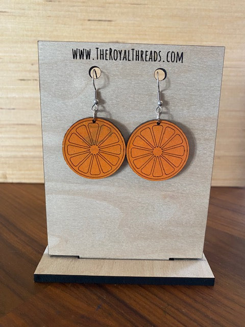 Rain cross Orange earrings