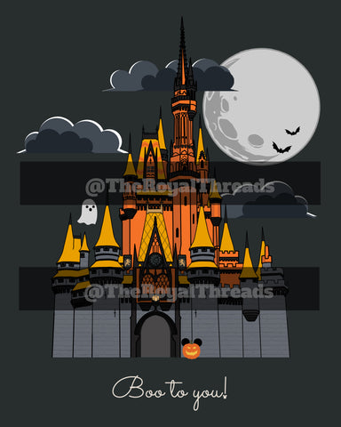 Halloween Castle Print