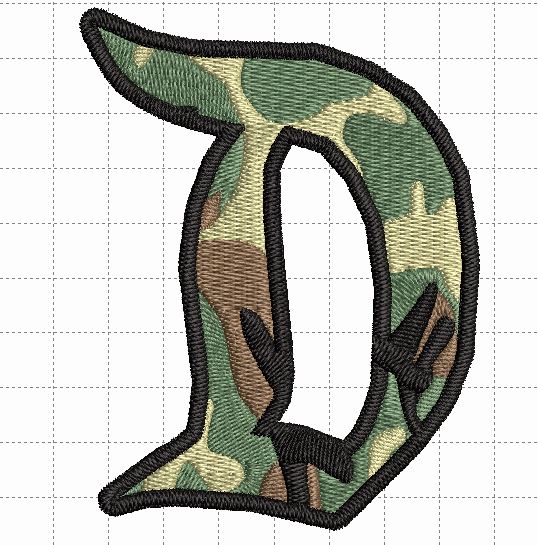 Camouflage D Patch