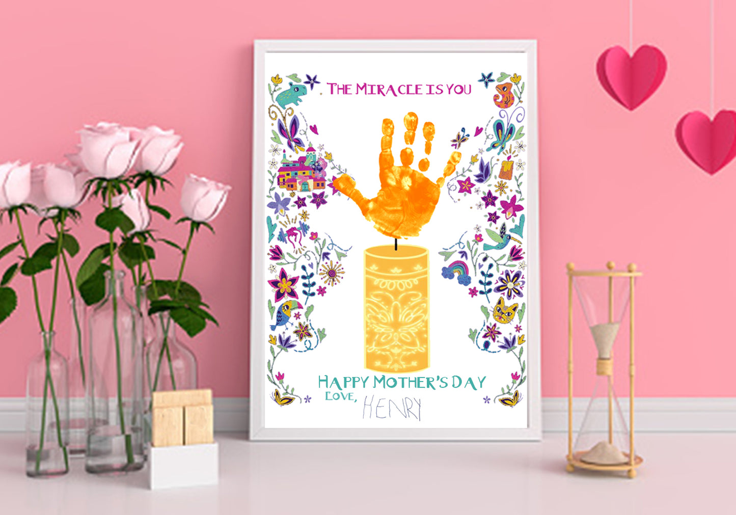 Mother's Day Hand Print Template