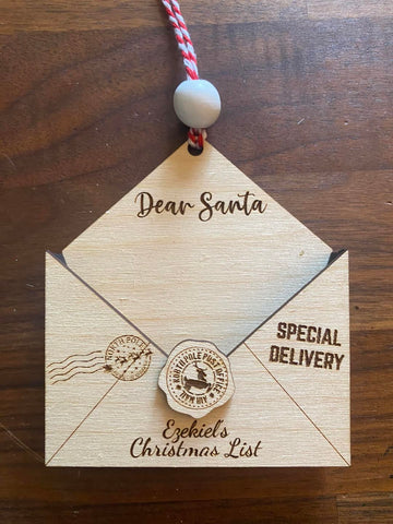 Dear Santa Ornament SVG