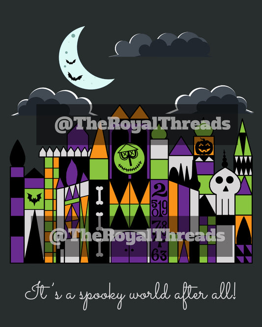 Spooky World Halloween Print